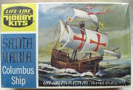 Life-Like Santa-Maria Columbus' Ship, B314-75 plastic model kit